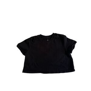 Women's Urban Outfitters Cropped Black T-Shirt Size Small